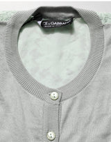 Dolce & Gabbana Green ButtonDown LongSleeve Cardigan Sweater