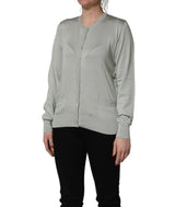 Dolce & Gabbana Green ButtonDown LongSleeve Cardigan Sweater