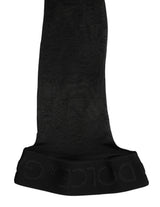Dolce & Gabbana Black Sheer Nylon Thigh High Stockings Socks