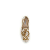 Fratelli Rossetti Beige Linen Slip-On Loafers