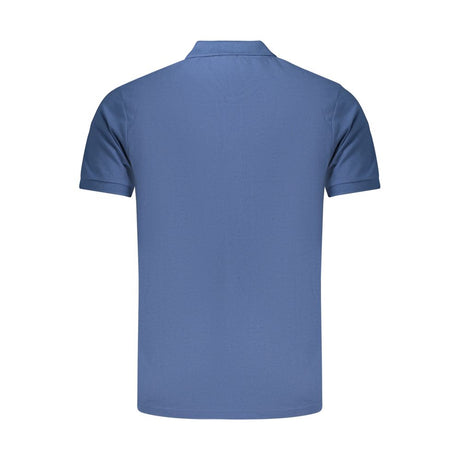 Rifle Blue Cotton Men's Polo Shirt