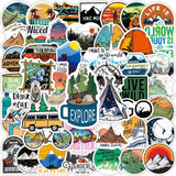 100 Camping Stickers for Outdoor Adventures and Gear