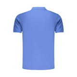 Rifle Blue Cotton Men's Polo Shirt