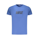 Rifle Blue Cotton Mens T-Shirt