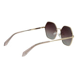 Polaroid Gold Metal Sunglasses