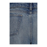 Alexander McQueen Blue Cotton Straight-Leg Jeans
