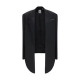 Calvin Klein Black Viscose Full-Length Jacket