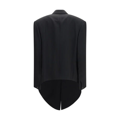 Calvin Klein Black Viscose Full-Length Jacket