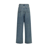 Maison Margiela Blue Cotton High-Waisted Jean