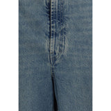 Maison Margiela Blue Cotton High-Waisted Jean