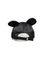 Dolce & Gabbana Men Black Velvet Animal Ears Baseball Cap Hat