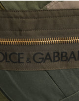 Dolce & Gabbana Military Green Patchwork Rucksack Backpack Borse Men Bag