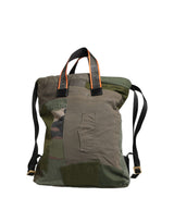 Dolce & Gabbana Military Green Patchwork Rucksack Backpack Borse Men Bag