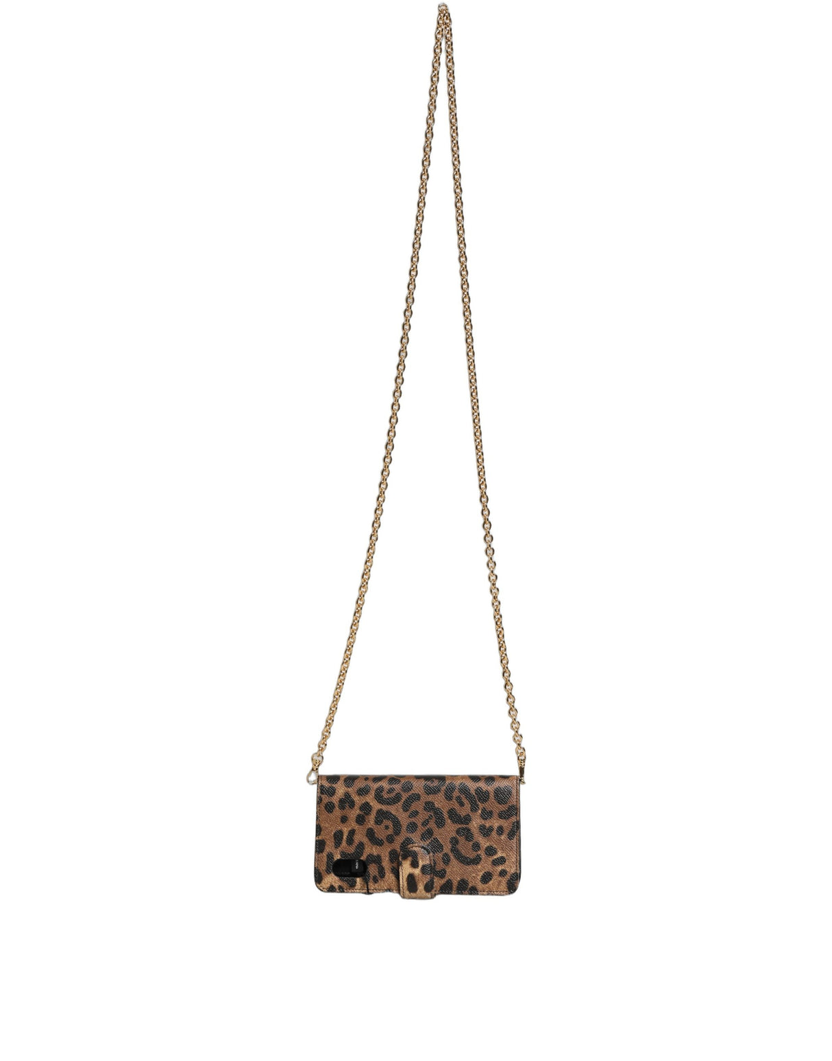 Dolce & Gabbana Flip Cover Brown Leopard Crystal iPhone X - XS Case