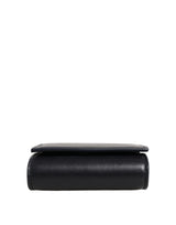 Dolce & Gabbana Black Calfskin Leather Logo Print Bifold CoinPurse Wallet