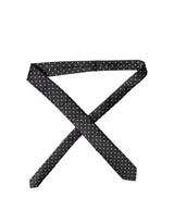 Dolce & Gabbana Black White Polka Dots Silk Adjustable Men Necktie Tie