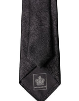 Dolce & Gabbana Black Solid 100% Silk Adjustable Men Tied Necktie Tie