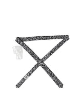 Dolce & Gabbana Black Trumpet Print Silk Adjustable Men Tied Necktie Tie