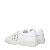 Valentino Garavani White Leather Low Top Sneakers