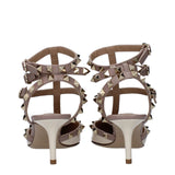Valentino Garavani Beige Leather High Heel Pumps