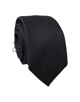 Dolce & Gabbana Black Solid 100% Silk Adjustable Men Tied Necktie Tie