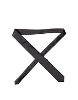 Dolce & Gabbana Black Solid Silk Satin Wide Adjustable Men Necktie Tie