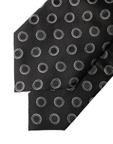 Dolce & Gabbana Black White Polka Dot Silk Adjustable Women Necktie Tie
