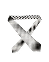 Dolce & Gabbana White Black Polka Dot Silk Adjustable Women Necktie Tie