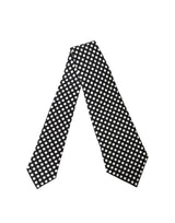 Dolce & Gabbana Black White Polka Dot Silk Adjustable Women Necktie Tie