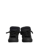 Dolce & Gabbana Black Leather Low Top Portofino Sneakers Shoes