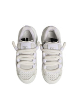 Dolce & Gabbana White Calfskin Leather Low Top Sneakers Shoes