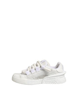 Dolce & Gabbana White Calfskin Leather Low Top Sneakers Shoes