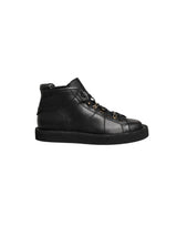 Dolce & Gabbana Black Leather Lace Up Men Ankle Boots Shoes