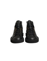 Dolce & Gabbana Black Leather Lace Up Men Ankle Boots Shoes