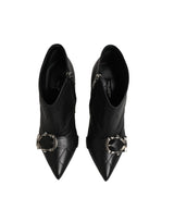 Dolce & Gabbana Black Devotion Quilted Buckled Boots Shoes