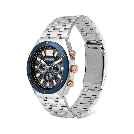 Police Gray Stainless Steel Dress Watch