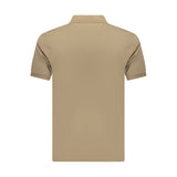 Coveri Moving Brown Cotton Men's Polo Shirt