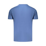 Coveri Moving Blue Cotton Men's T-Shirt
