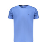 Coveri Moving Blue Cotton Men's T-Shirt