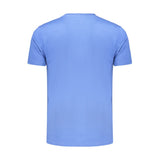 Coveri Moving Blue Cotton Men's T-Shirt