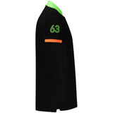 Norway 1963 Black Cotton Men's Polo Shirt
