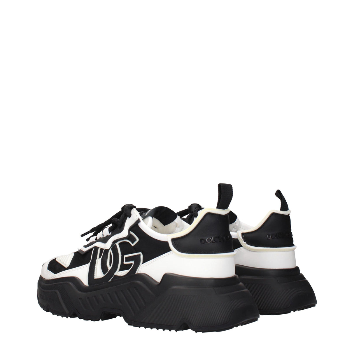 Dolce & Gabbana White Leather Chunky Sneakers