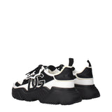Dolce & Gabbana White Leather Chunky Sneakers