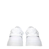 Versace White Leather Sneakers
