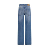 Calvin Klein Blue Cotton Straight-Leg Jeans