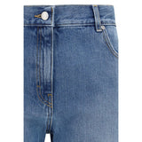 Calvin Klein Blue Cotton Straight-Leg Jeans