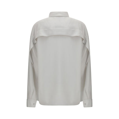 Calvin Klein White Silk Dress Shirt