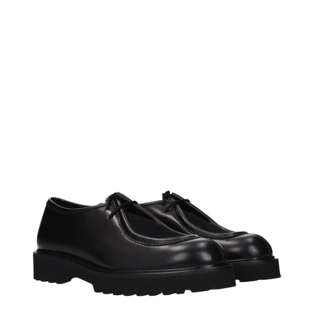 Max Mara Black Leather Oxfords And Derbies