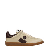 Isabel Marant Beige Leather Low Top Sneakers