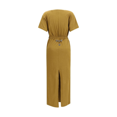 PINKO Brown Cotton Casual Dress